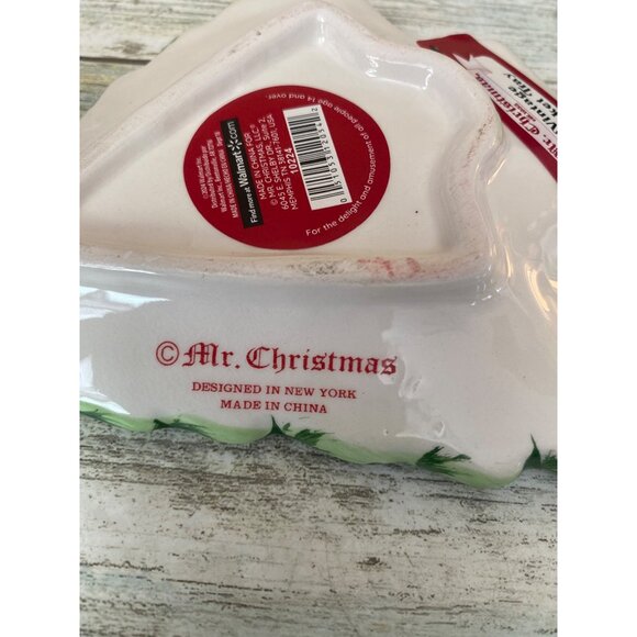 Mr. Christmas Nostalgic Tree Mug & Tray Set Mid-Century Style Holiday Decor - Picture 11 of 13